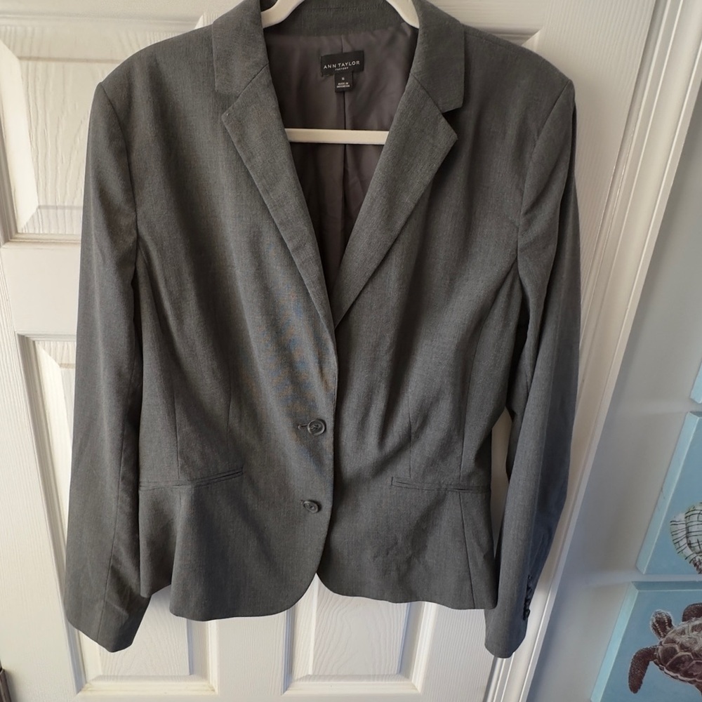 Ann Taylor size 16 Charcoal Blazer.